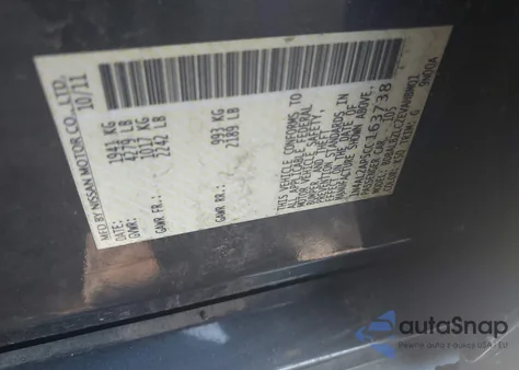 2012 Nissan Altima 2.5 S z USA, uszkodzony, nr VIN 1N4AL2AP5CC163738